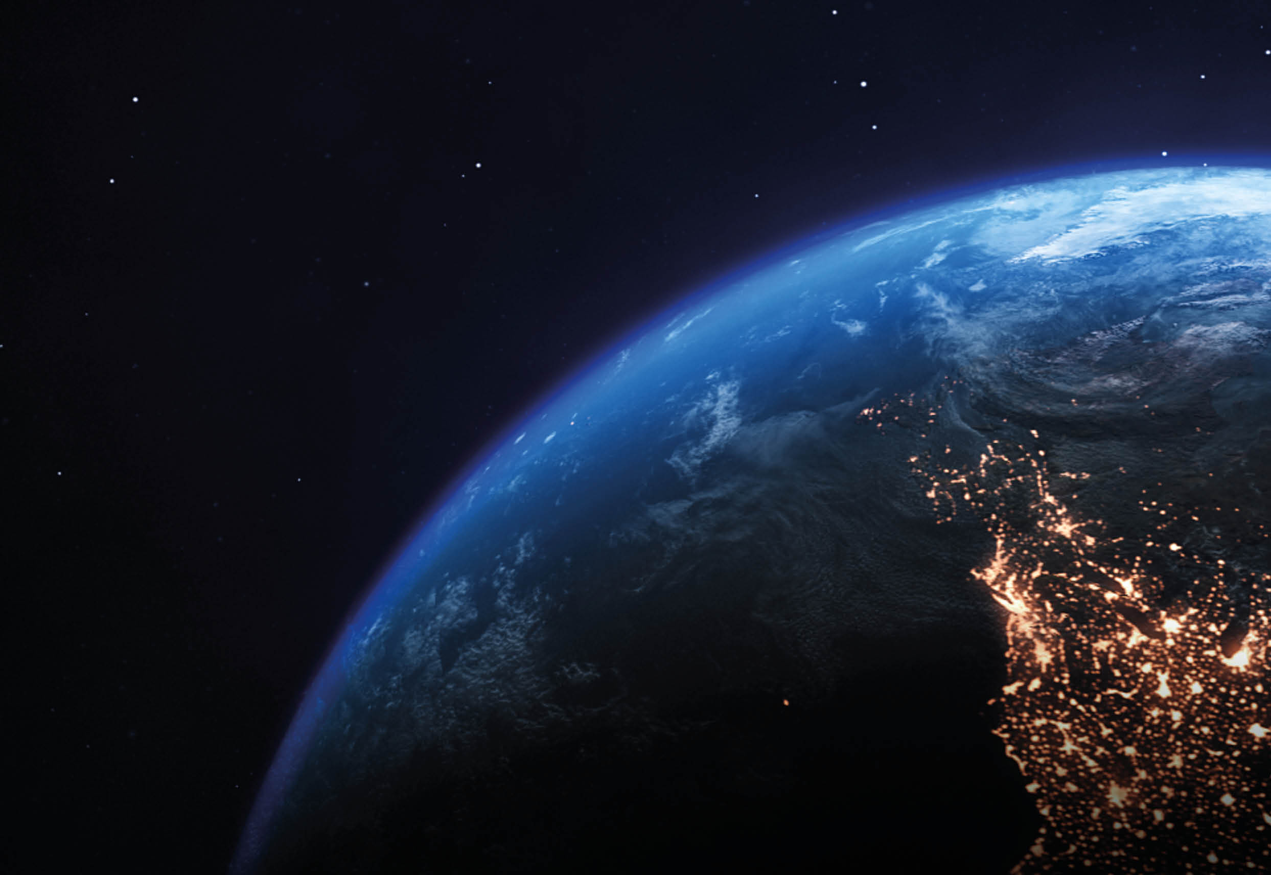 Planet Earth Satellite View. Maps from NASA: https://visibleearth.nasa.gov/images/144875/earth-at-night-black-marble-2012-color-maps-v2